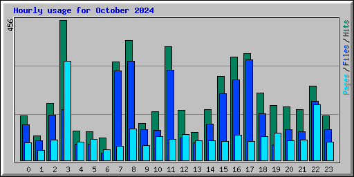 Hourly usage for October 2024