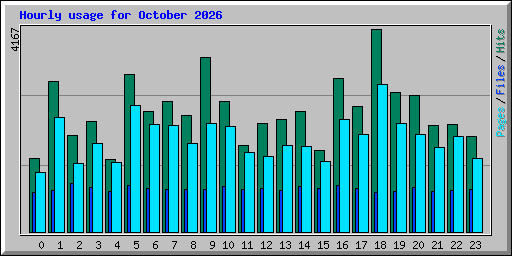 Hourly usage for October 2026